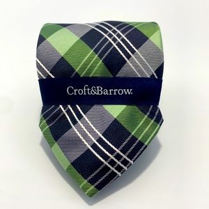 Brand NEW green, blue, white, gray men’s necktie